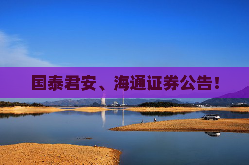 国泰君安、海通证券公告！