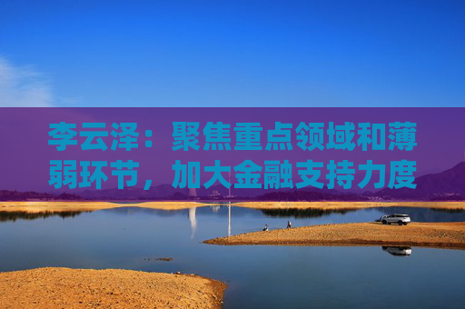 李云泽：聚焦重点领域和薄弱环节，加大金融支持力度