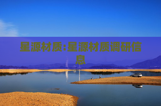 星源材质:星源材质调研信息