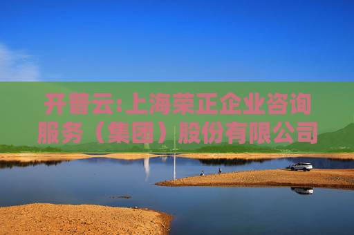 开普云:上海荣正企业咨询服务（集团）股份有限公司关于开普云信息科技股份有限公司2023年限制性股票激励计划预留授予事项之独立财务顾问报告