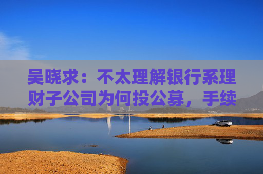 吴晓求：不太理解银行系理财子公司为何投公募，手续费不说，难道他比你高明？