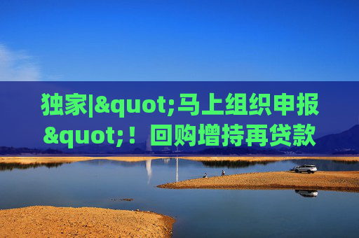 独家|"马上组织申报"！回购增持再贷款案例即将落地，大行火速摸底上市公司意向