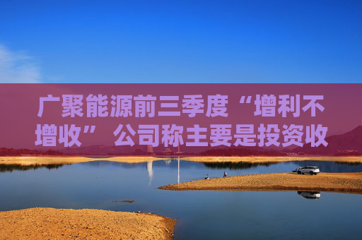 广聚能源前三季度“增利不增收” 公司称主要是投资收益增长