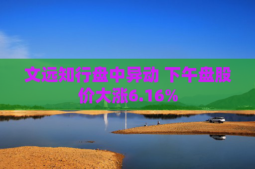 文远知行盘中异动 下午盘股价大涨6.16%