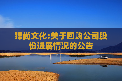 锋尚文化:关于回购公司股份进展情况的公告