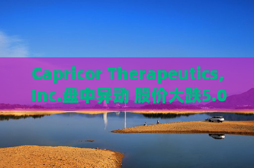 Capricor Therapeutics, Inc.盘中异动 股价大跌5.02%报20.29美元
