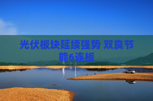 光伏板块延续强势 双良节能6连板