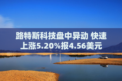 路特斯科技盘中异动 快速上涨5.20%报4.56美元