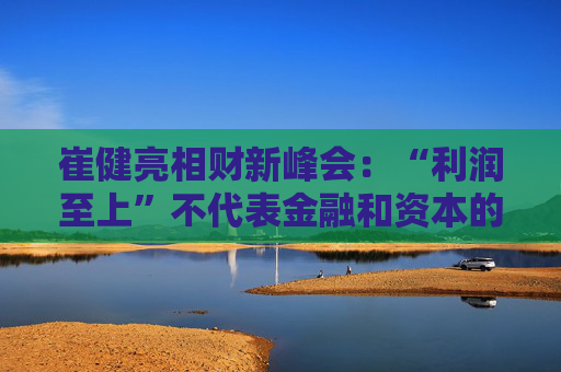 崔健亮相财新峰会：“利润至上”不代表金融和资本的最终利益