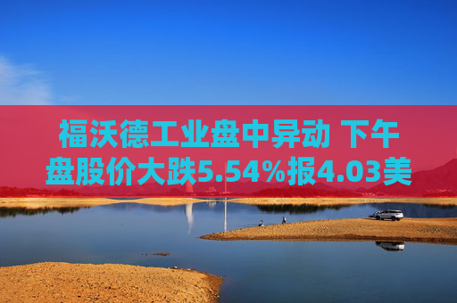 福沃德工业盘中异动 下午盘股价大跌5.54%报4.03美元