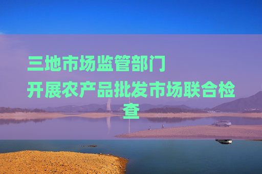 三地市场监管部门
开展农产品批发市场联合检查