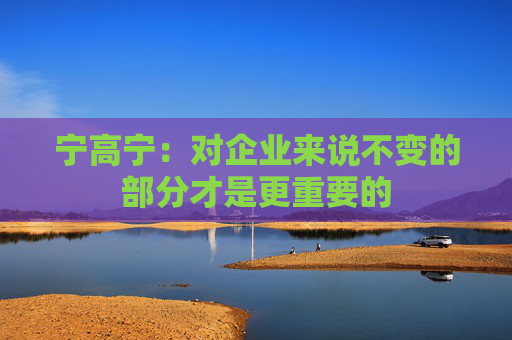 宁高宁：对企业来说不变的部分才是更重要的