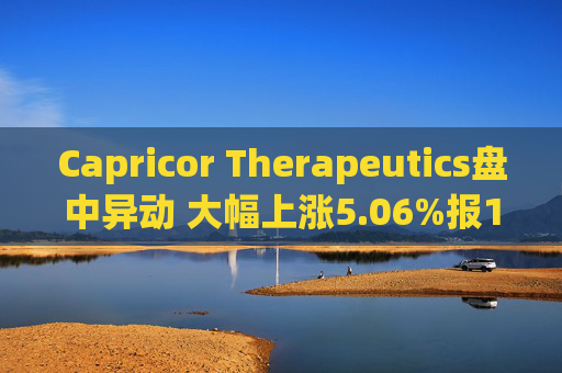 Capricor Therapeutics盘中异动 大幅上涨5.06%报18.69美元