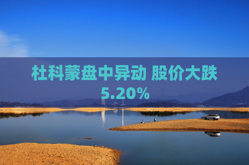杜科蒙盘中异动 股价大跌5.20%