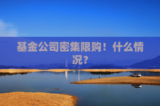 基金公司密集限购！什么情况？