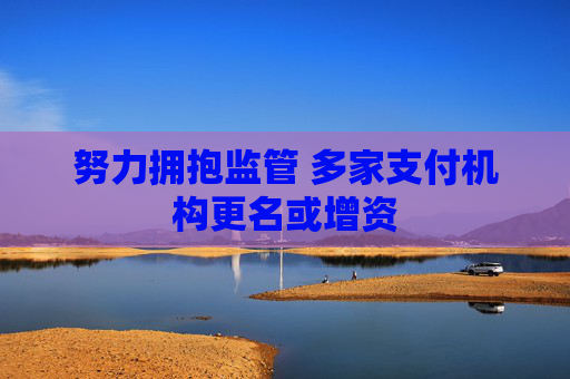 努力拥抱监管 多家支付机构更名或增资