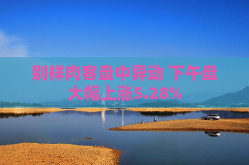 别样肉客盘中异动 下午盘大幅上涨5.28%