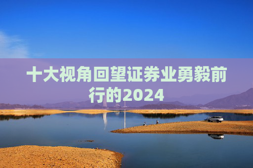 十大视角回望证券业勇毅前行的2024