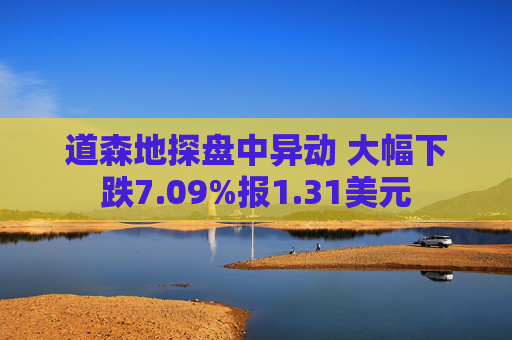 道森地探盘中异动 大幅下跌7.09%报1.31美元