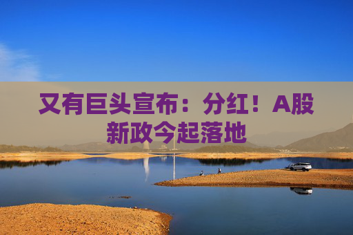 又有巨头宣布：分红！A股新政今起落地