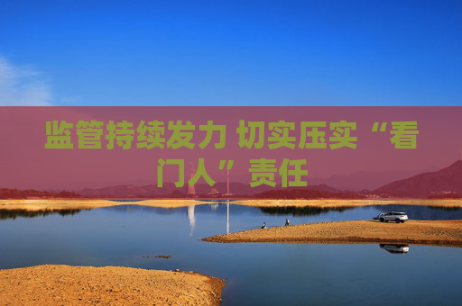 监管持续发力 切实压实“看门人”责任