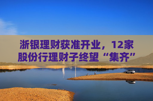 浙银理财获准开业，12家股份行理财子终望“集齐”，十余家城农商行仍在苦等牌照