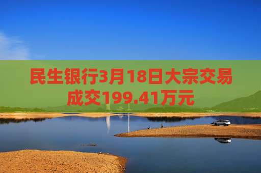 民生银行3月18日大宗交易成交199.41万元