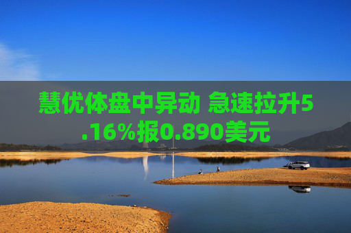 慧优体盘中异动 急速拉升5.16%报0.890美元