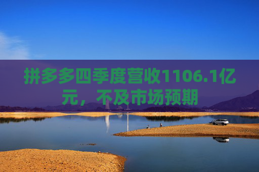 拼多多四季度营收1106.1亿元，不及市场预期