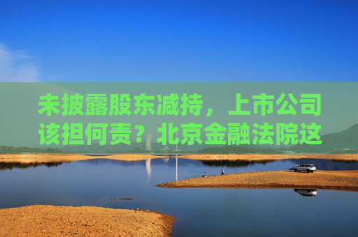 未披露股东减持，上市公司该担何责？北京金融法院这样判