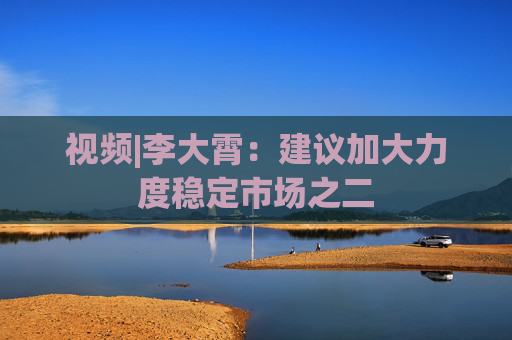 视频|李大霄：建议加大力度稳定市场之二
