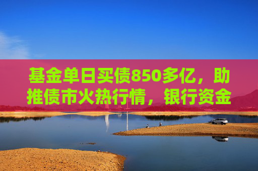 基金单日买债850多亿，助推债市火热行情，银行资金止盈撤离