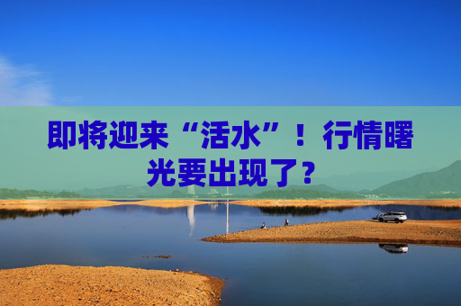 即将迎来“活水”！行情曙光要出现了？