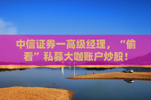 中信证券一高级经理，“偷看”私募大咖账户炒股！