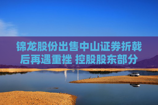 锦龙股份出售中山证券折戟后再遇重挫 控股股东部分股份将被拍卖