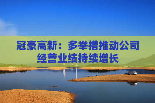 冠豪高新：多举措推动公司经营业绩持续增长