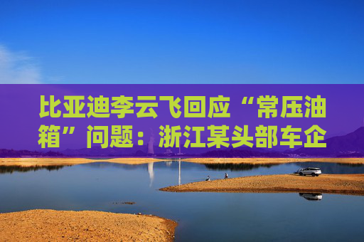 比亚迪李云飞回应“常压油箱”问题：浙江某头部车企，2018-2023年多款PHEV车型采用常压油箱方案