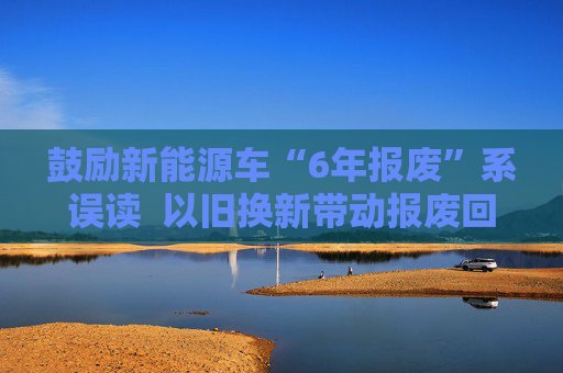 鼓励新能源车“6年报废”系误读  以旧换新带动报废回收行业发展