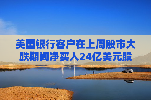 美国银行客户在上周股市大跌期间净买入24亿美元股票