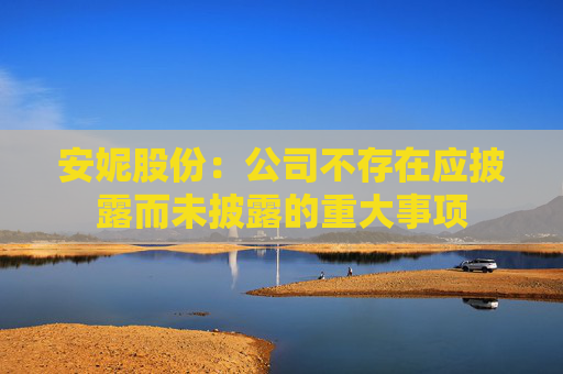 安妮股份：公司不存在应披露而未披露的重大事项