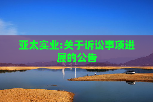 亚太实业:关于诉讼事项进展的公告