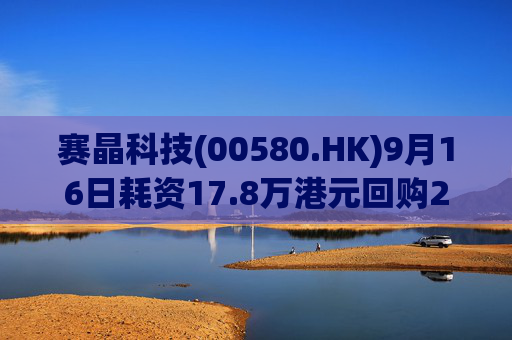 赛晶科技(00580.HK)9月16日耗资17.8万港元回购20万股