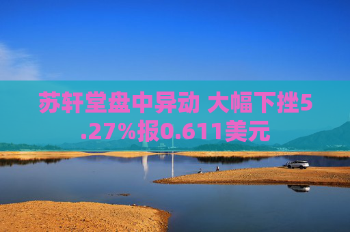 苏轩堂盘中异动 大幅下挫5.27%报0.611美元
