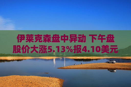 伊莱克森盘中异动 下午盘股价大涨5.13%报4.10美元