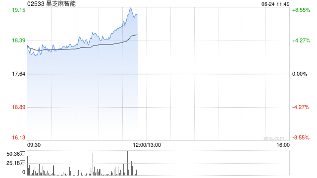 黑芝麻智能盘中涨超5% 拟回购公司股票最高总价1亿元